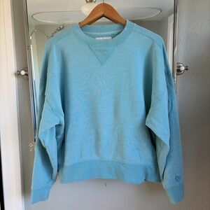 Oversized soft blue Standard/Cloth sweatshirt